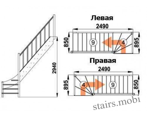 ЛС-07М/1 вид9 чертеж stairs.mobi
